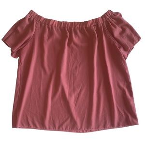 Urban Episode Off The Shoulder Pink Blouse